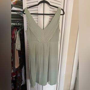 Seafoam green silk j crew dress